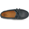 Laces Moccasins in Smooth Leather, Navy - Loafers - 5