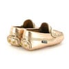 Baby Penny Moccasins in Metallic Leather, Rose Gold - Loafers - 4 - thumbnail