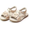 Serena Double Bow Sandal, Champagne - Sandals - 1 - thumbnail