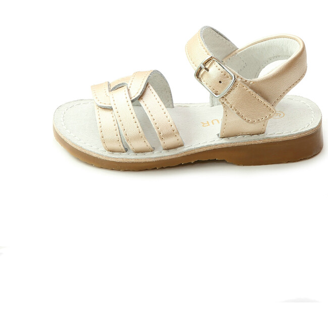 Peyton Braided Sandal, Champagne - Sandals - 2