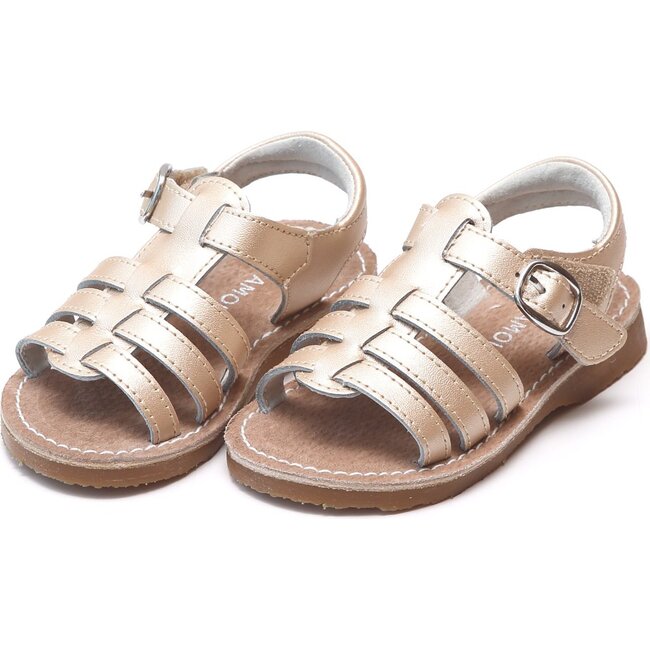 Saylor Fisherman Sandal, Champagne - Sandals - 1