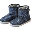 Glinda Girl's Sparkly Glitter Boot, Navy - Boots - 1 - thumbnail