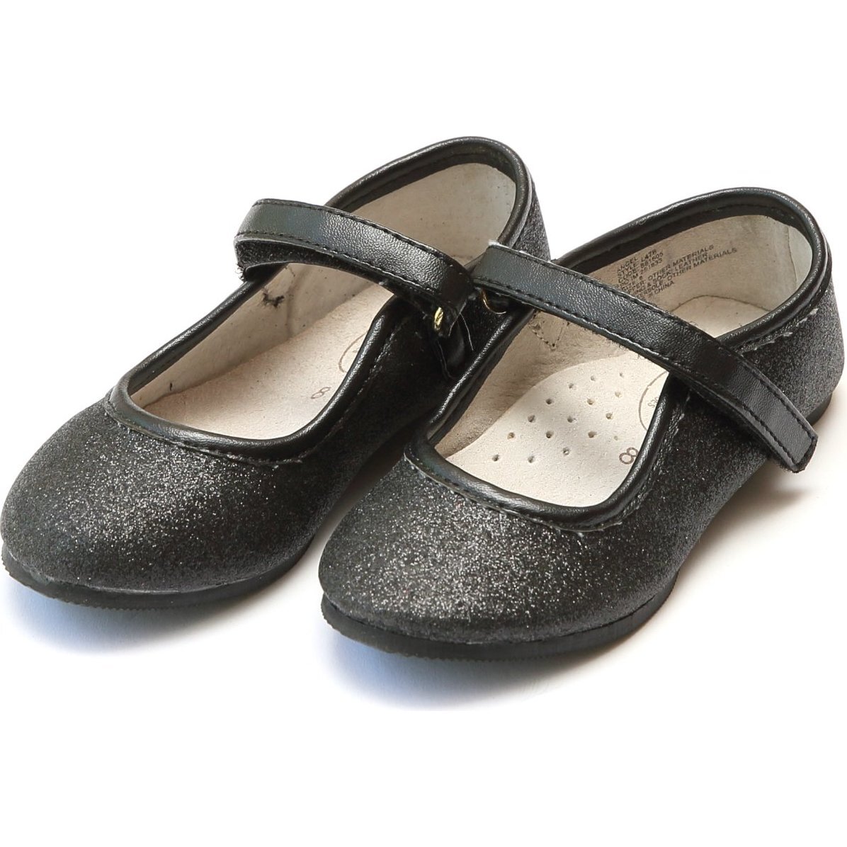 Eloise Fine Glitter Special Occasion Almond Shaped Flat - Mary Janes - 1