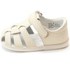 Baby Mack Leather Fisherman Sandal, Beige - Sandals - 2