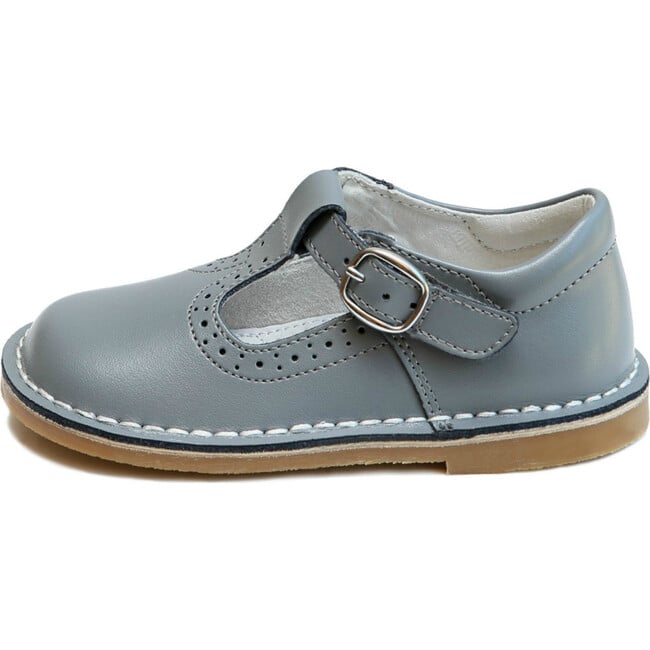 Frances T-Strap Perforated Mary Jane, Grey - Mary Janes - 2