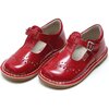 Ruthie T-Strap Stitched Patent Mary Jane, Red - Mary Janes - 1 - thumbnail