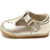 Baby Dottie Scalloped T-Strap Metallic Mary Jane, Gold - Crib Shoes - 2