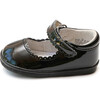 Baby Cara Scalloped Leather Mary Jane, Patent Black - Crib Shoes - 2