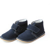 Emmett Nubuck Leather Stitch Down Velcro Desert Boot, Navy - Boots - 1 - thumbnail