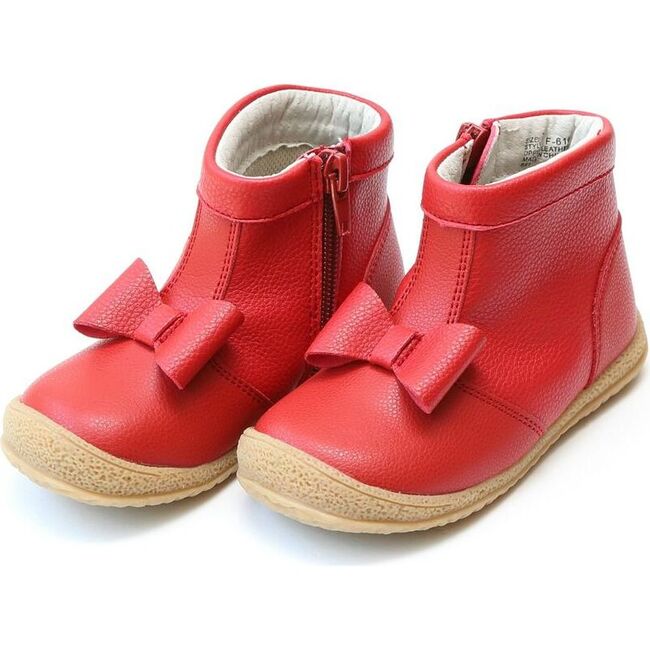 Hilary Bow Boot, Red - Boots - 1