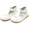 Cassie Stitch Down Leather T-Strap Mary Jane, White - Mary Janes - 1 - thumbnail