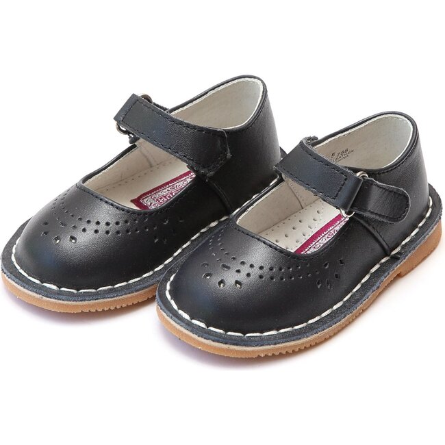 Allegra Stitch Down Leather Mary Jane, Navy - Mary Janes - 1