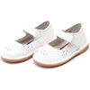Allegra Perforated Classic Stitch Down Leather Mary Jane, White - Mary Janes - 1 - thumbnail
