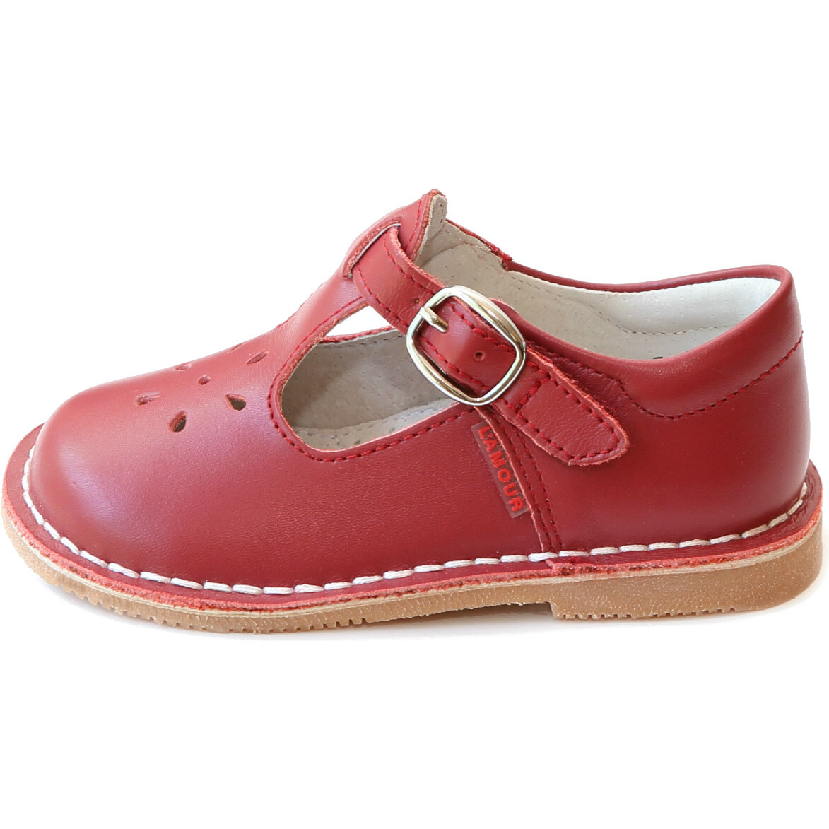 Louis Vuitton Leather Mary Janes Red Leather. Size S18