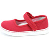 Jenna Canvas Mary Jane, Red - Mary Janes - 2