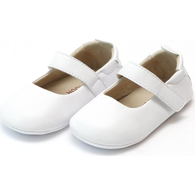 Baby Charlotte Crib Mary Jane, White - Crib Shoes - 1