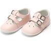 Hattie Double Buckle Leather Mary Jane, Pink (Baby) - Mary Janes - 1 - thumbnail