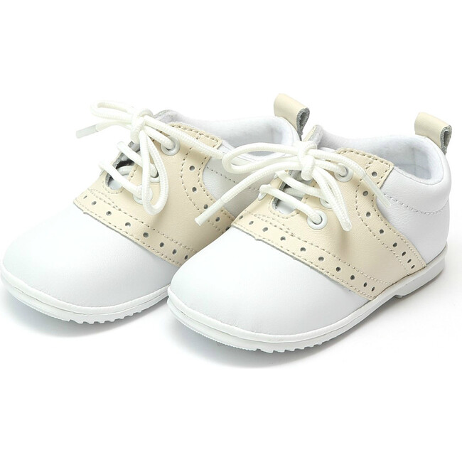 Baby Austin Saddle Oxford Shoe, Beige - Loafers - 1