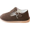 Joy Classic Nubuck Leather Stitch Down T-Strap Mary Jane, Brown - Mary Janes - 2