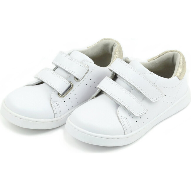 Kenzie Double Velcro Sneaker, White