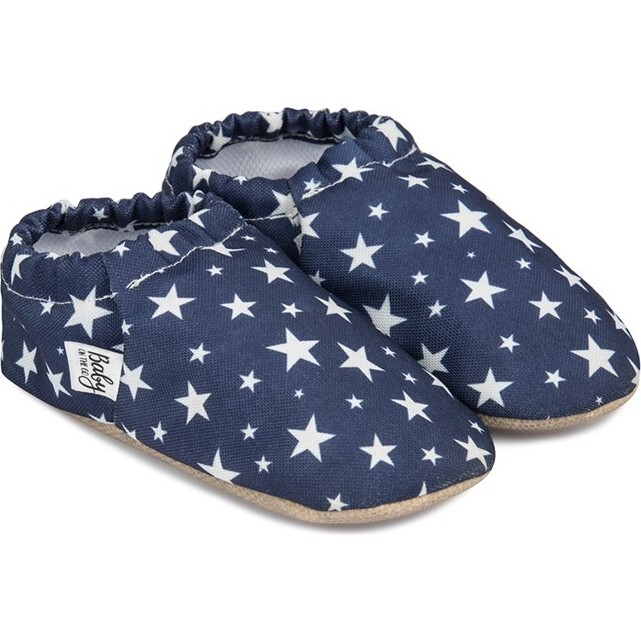First Steps Slip-On, Navy Stars - Slip Ons - 1