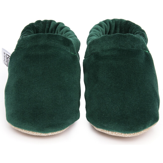 First Steps Slip-On, Green Velvet - Slip Ons - 3