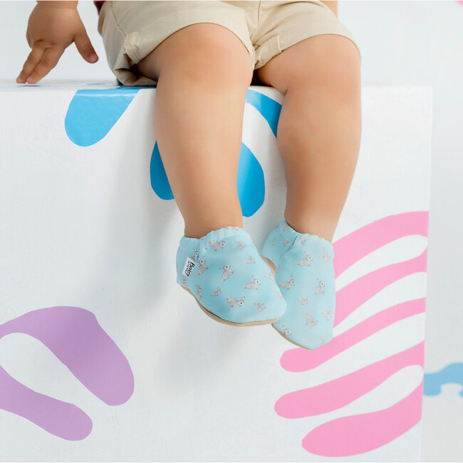 First Steps Slip-On, Blue Lapin - Slip Ons - 4