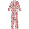 Women's Martinique Banana Leaf Long Sleeve PJ Set, Pink - Pajamas - 1 - thumbnail