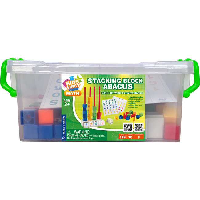 Stacking Block Abacus Math Kit with Activity Cards