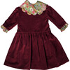 Cerva Dress, Burgundy with Liberty - Dresses - 1 - thumbnail