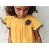 Flower Dress, Orange - Dresses - 3