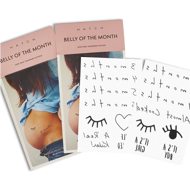 The Belly Tattoos Pack of 15 - Belly Oils & Bump Care - 1
