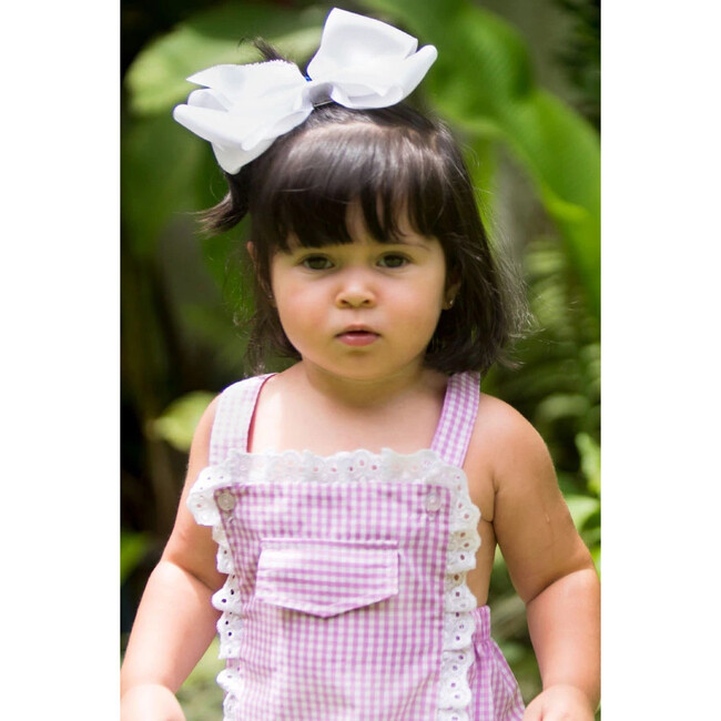 One Piece Trim Detailing, Gingham Pink - One Pieces - 2