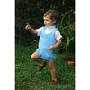One Piece, Blue Turquoise Gingham - Rompers - 2