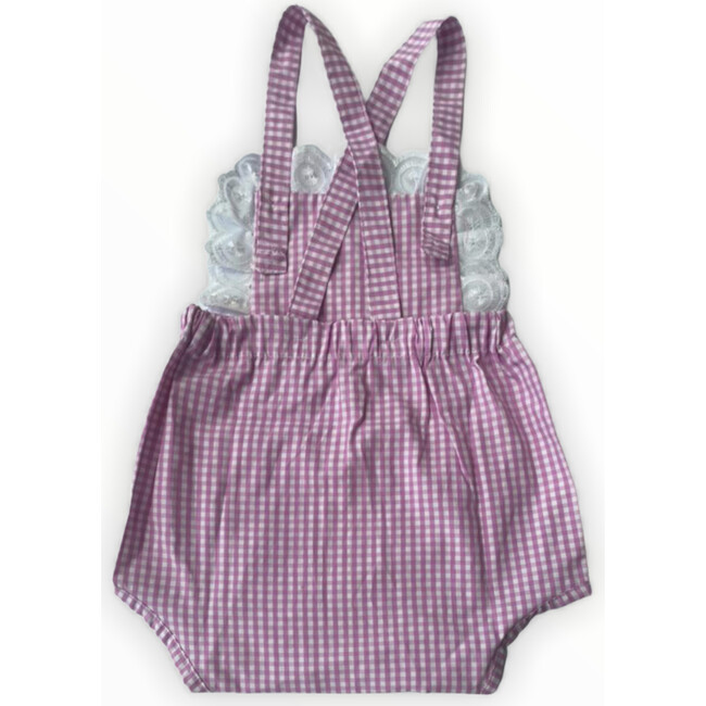 One Piece Trim Detailing, Gingham Pink - One Pieces - 3