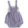 One Piece Trim Detailing, Gingham Purple - One Pieces - 3
