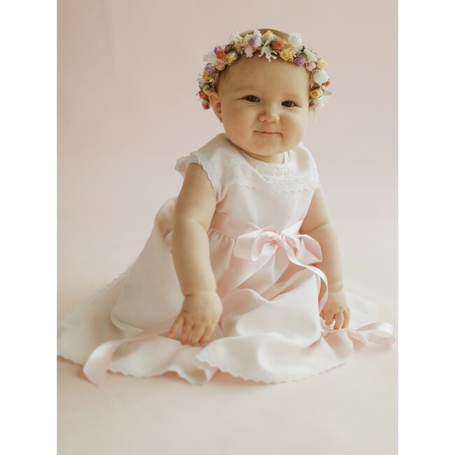 Piqué Gown, Pink - Ceremonial Dresses - 2