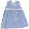 Crossed Dress, Blue and White Trim - Dresses - 1 - thumbnail