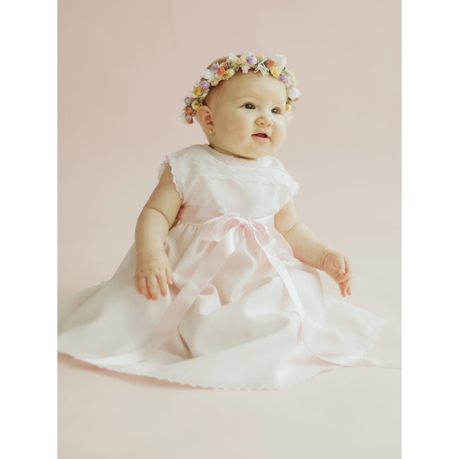 Piqué Gown, Pink - Ceremonial Dresses - 3