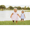 Crossed Dress, Pink and White Trim - Dresses - 2