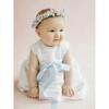 Piqué Gown, White and Blue - Ceremonial Dresses - 6