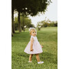 Crossed Dress, Pink and White Trim - Dresses - 3
