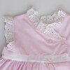 Crossed Dress, Pink and White Trim - Dresses - 4