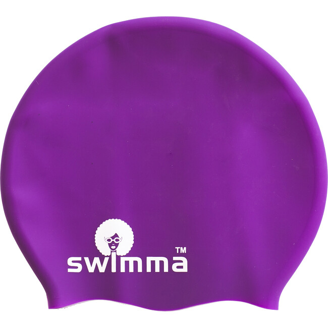 Afro-kids MIDI Swimcap, Purple