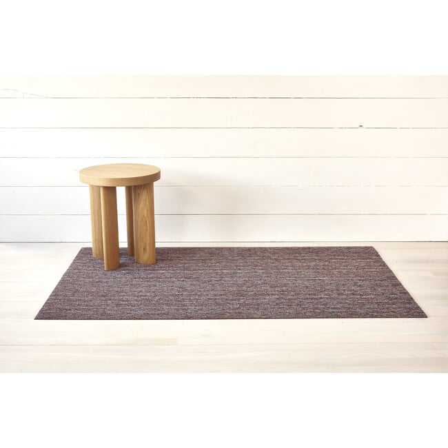 Skinny Stripe Shag Floor Mat, Mulberry - Rugs - 2