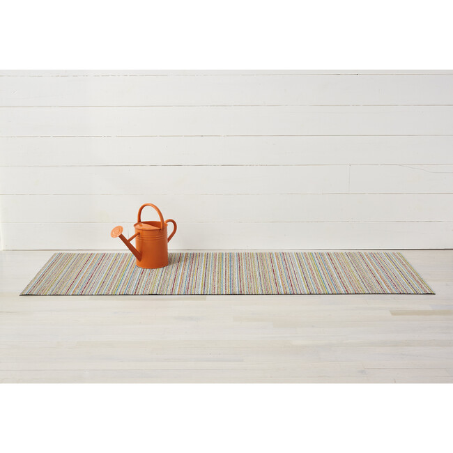 Skinny Stripe Shag Floor Mat, Soft Multi - Rugs - 4