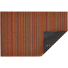 Skinny Stripe Shag Floor Mat, Orange - Rugs - 3