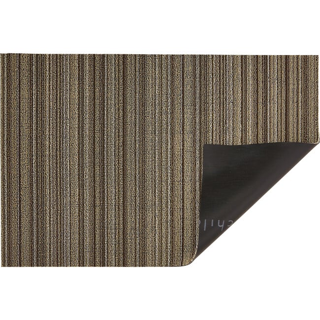 Skinny Stripe Shag Floor Mat, Mushroom - Rugs - 3