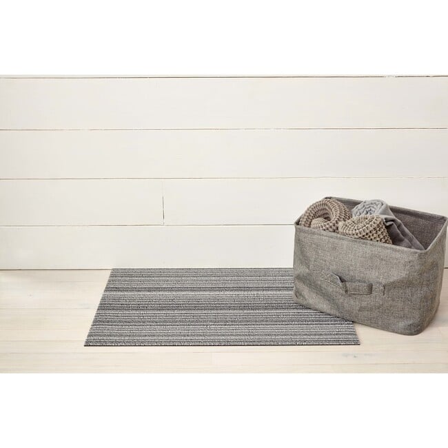 Skinny Stripe Shag Floor Mat, Shadow - Rugs - 5