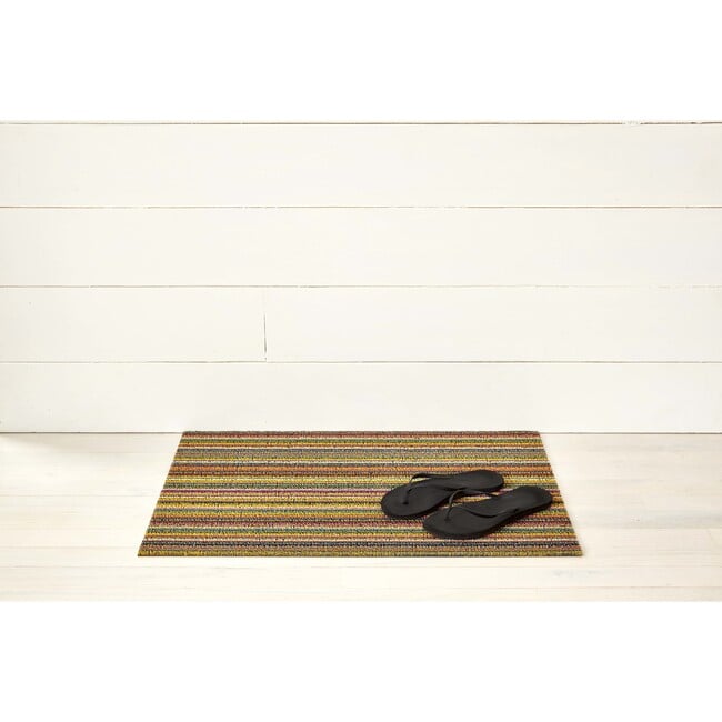 Skinny Stripe Shag Floor Mat, Bright Multi - Rugs - 4